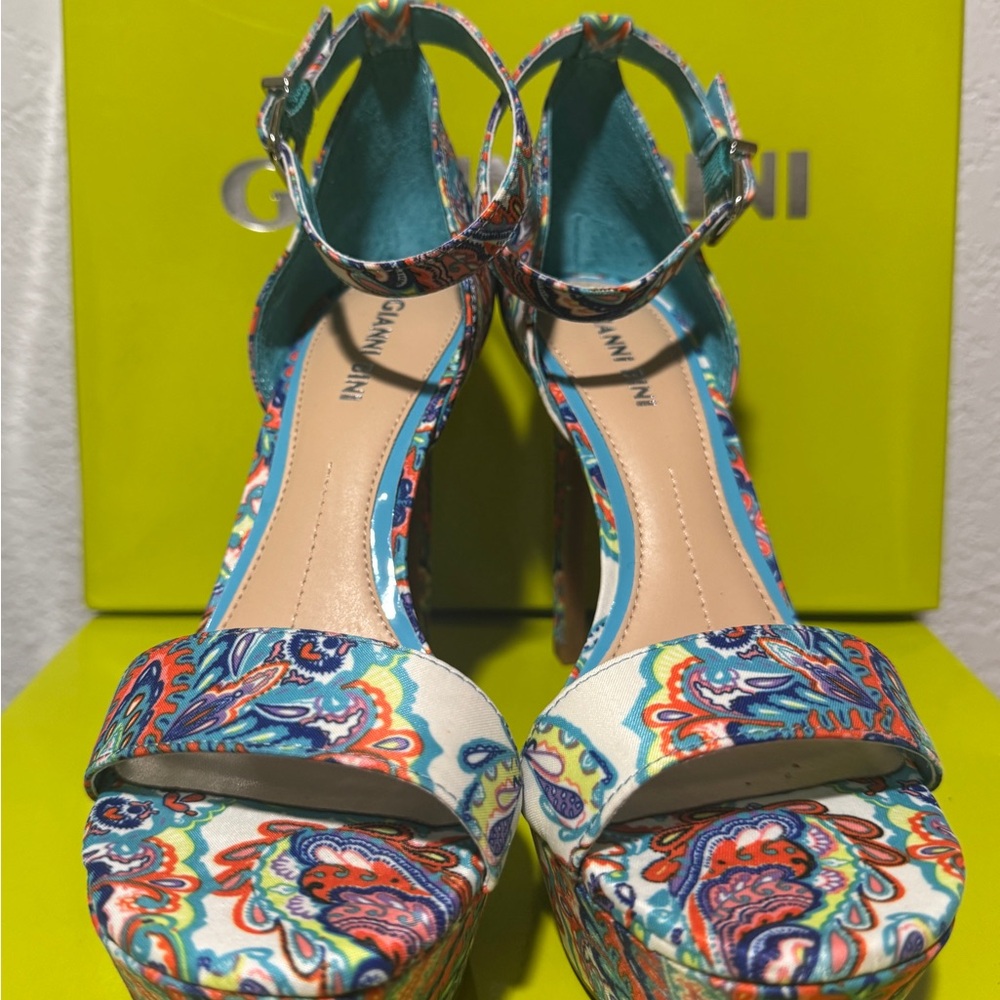 Gianni Bini Pamona Multi-Color Heels - Picture 3 of 9